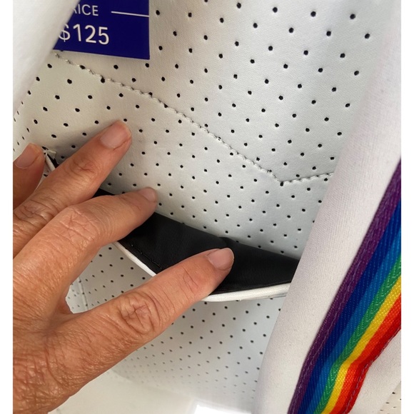 NWT Parker and Hyde Neoprene Backpack, PRIDE Rainbow and White - Picture 6 of 7